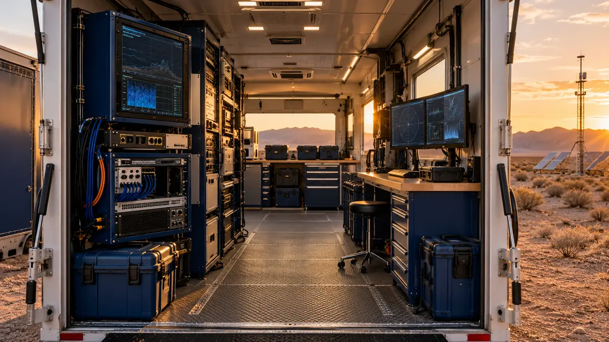 Climate-controlled mobile laboratory configured for remote testing